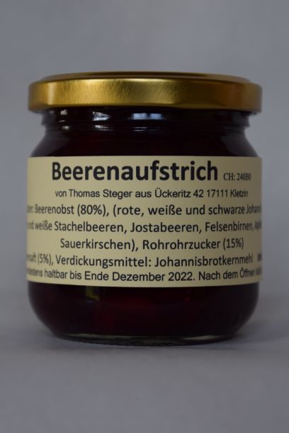 Beerenaufstrich 210 g - 8 Gläser