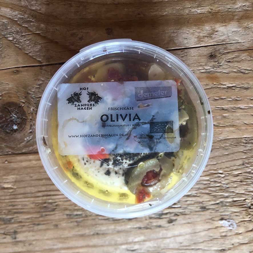 Frischkäse in Öl "Olivia" vom Hof Zandershagen