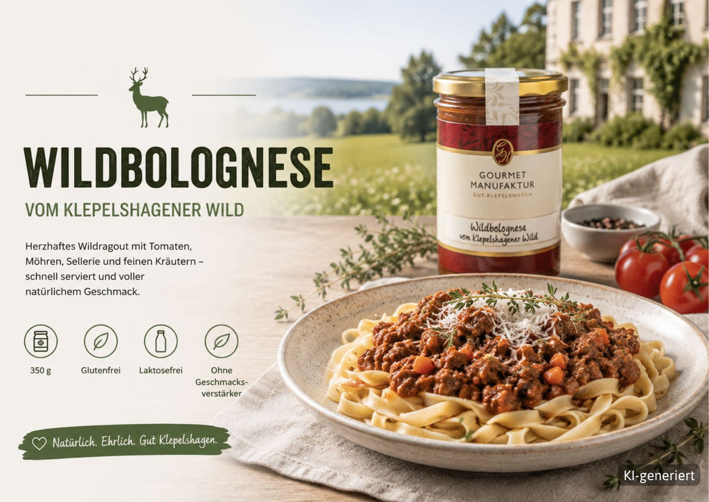 Wildbolognese vom Klepelshagener Wild
